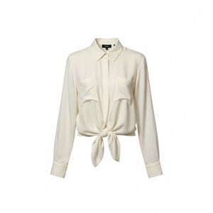 Theory Tie Front Shirt – Ivory | Size M